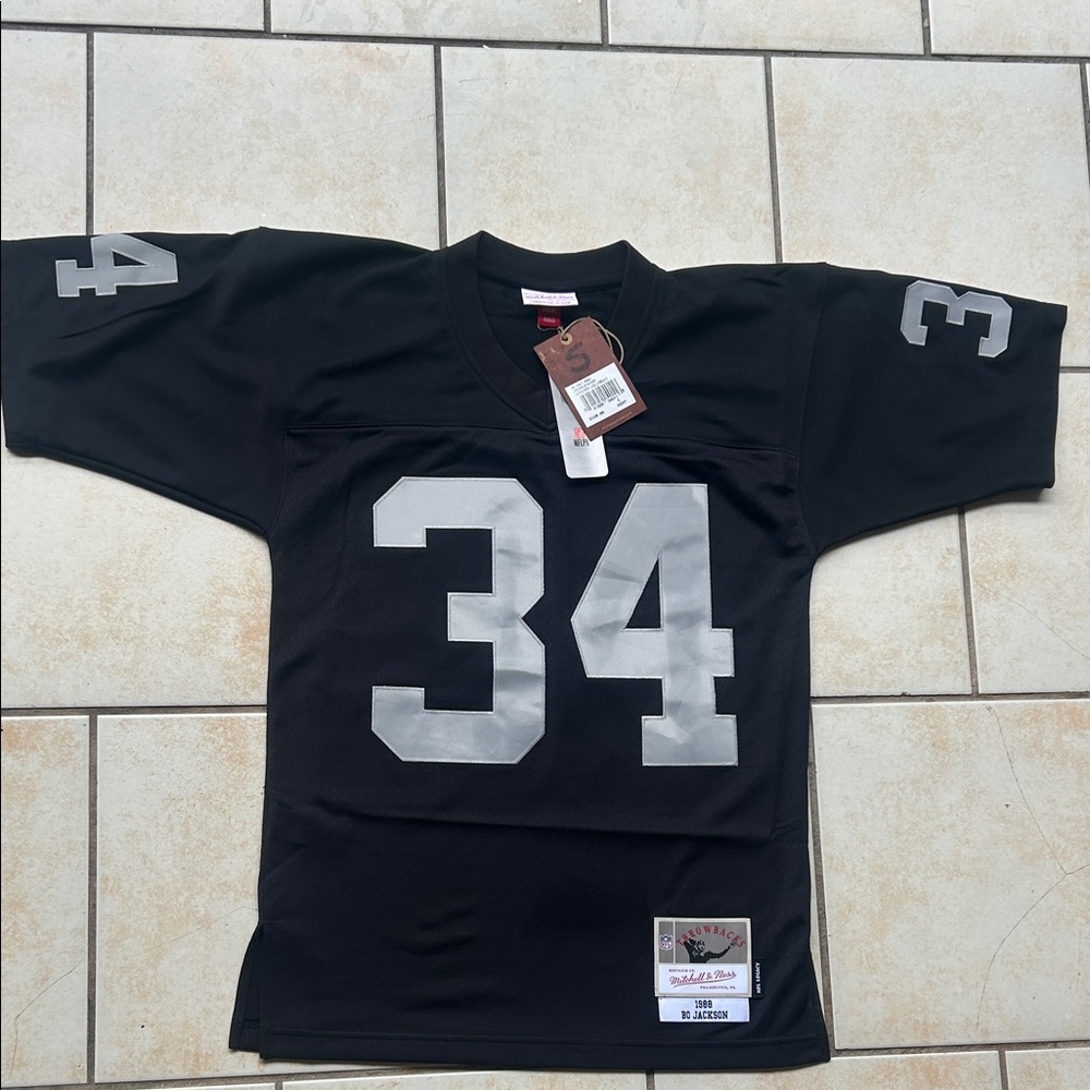 Mitchell & Ness Black and Gray Legacy Jersey